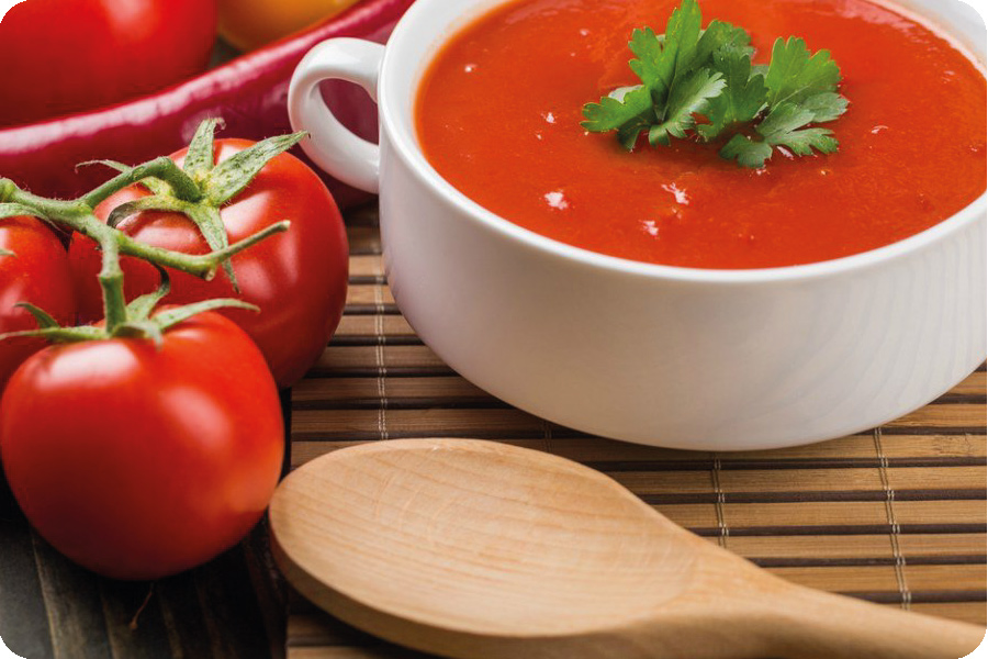 Sopa de tomate frio 